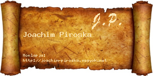 Joachim Piroska névjegykártya